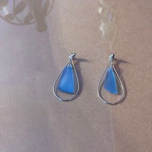 Montana Yellowstone River Glass Earrings